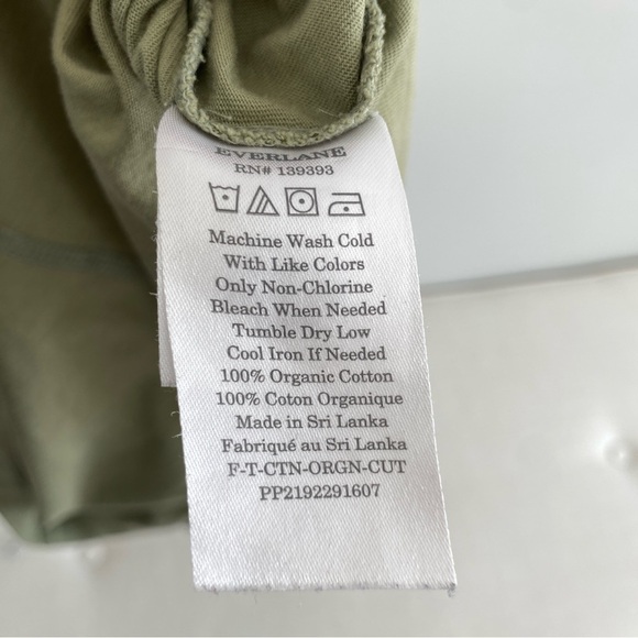 EVERLANE 100% Organic Cotton Cutaway Tank olive green (the essential tank) XS - Picture 7 of 7